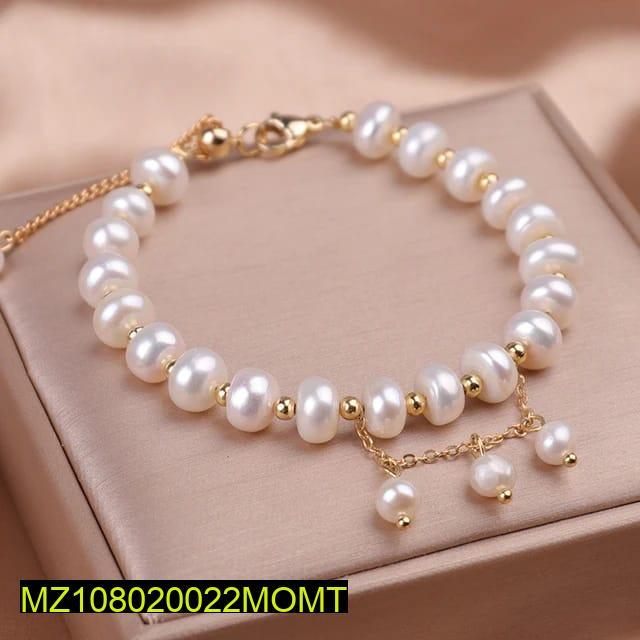 Pearl Beaded Adjustable Bracelet for Daily Wear