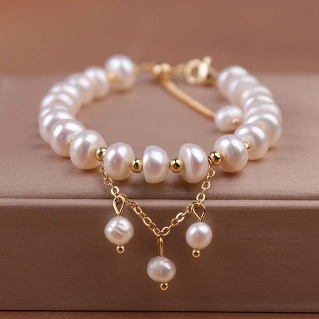 Pearl Beaded Adjustable Bracelet for Daily Wear