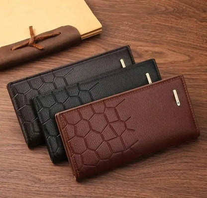 Men's Leather Wallet Honeycomb Multicolor