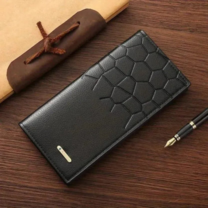 Men's Leather Wallet Honeycomb Multicolor