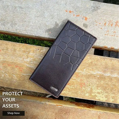 Men's Leather Wallet Honeycomb Multicolor