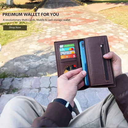 Men's Leather Wallet Honeycomb Multicolor