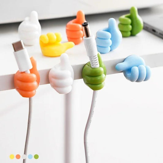 Silicone Thumb Hooks for Cable Management