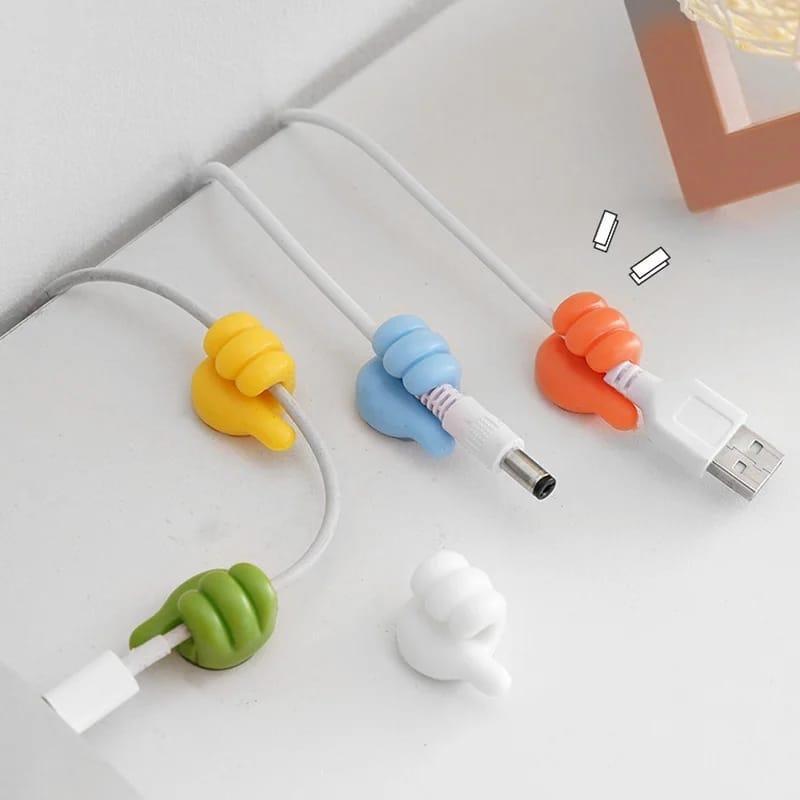 Silicone Thumb Hooks for Cable Management