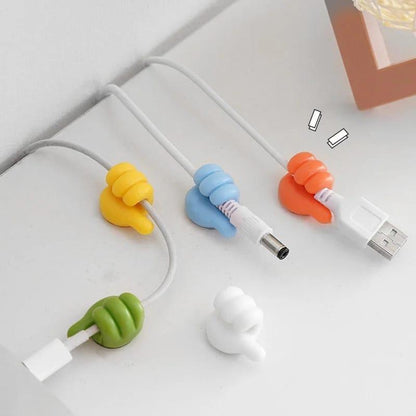 Silicone Thumb Hooks for Cable Management