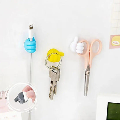 Silicone Thumb Hooks for Cable Management