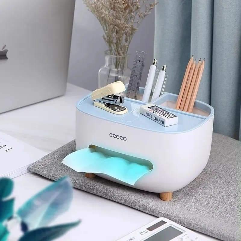 Stylish White Tissue Box Set for Home Office Car